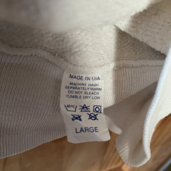 Duke University Sweatshirt White and Blue Size L - Picture 5 of 9